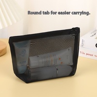 Haute qualité Europe Transparent sac cosmétique pratique voyage grande capacité sac de lavage OEM ODM maille stockage outils de maquillage