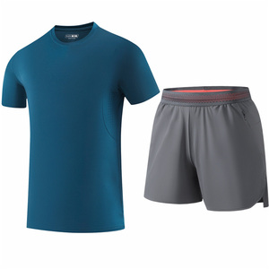 Ensembles de T-shirts d'été à manches courtes à <span class=keywords><strong>prix</strong></span> raisonnables, Traje Manga Corta, <span class=keywords><strong>grande</strong></span> taille, ensembles de T-shirts de sport décontractés pour hommes - Product Image 2