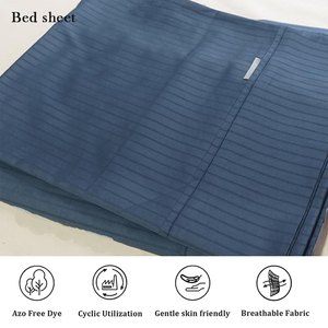 Set di Lenzuola/Copripiumino a Righe in Puro Cotone Egiziano 1000/1200/1600 Fili Personalizzato - Product Image 5