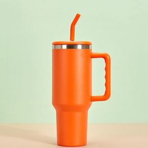 Gobelet isotherme de voyage pour voiture H3.0 avec poignée, 40 oz, couvercle, paille, antidérapant, conception personnalisée ODM OEM - Product Image 2