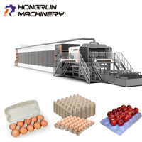 Machine de moulage de cartons à œufs entièrement automatique, machine de fabrication de barquettes à œufs pour la production de barquettes à œufs