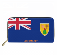 Portefeuille long en cuir avec drapeau de Samoa, pochette en cuir de grande capacité, adaptée aux femmes, pour les voyages et l'usage quotidien