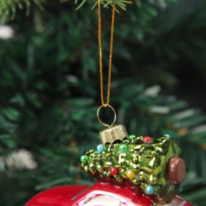 Ornement de Noël Voiture Rouge Rétro, Mini Voiture avec Petit Pendentif Arbre de Noël, Décoration de Maison pour les Fêtes et Cadeau d'Entreprise - Product Image 3