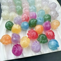 Perles en résine UV à changement de couleur en forme de patte de chat et de patte d'ours, pour bracelets DIY, chaînes de téléphone et perles d'espacement, vente en gros, couleurs assorties
