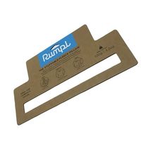 Étiquettes d'étiquettes de vêtements en papier kraft personnalisées PLT avec gaufrage et modèle de carte d'en-tête d'impression offset