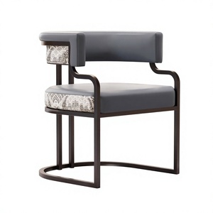 Luxury Modern Metal Nail Chair for Nail Bar or Hotel Reception <b>Light</b> Fabric <b>Makeup</b> Nail Salon Chair for Beauty Salons - Product Image 1