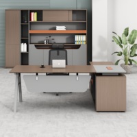Table de bureau moderne en bois durable anti-rayures en forme de L avec tiroir utilitaire, couleur personnalisable, usage commercial
