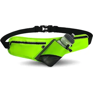 Multicolor Trail Running Belt Hidratação Fanny Pack com Garrafa Bolso & Extensão Strap Lombar Belt