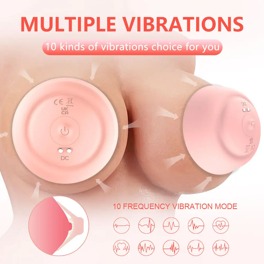 Sexspielzeug für Frauen USB Wasserdichter Brust massage vibrator 10 Geschwindigkeiten Fernbedienung Nippel massage gerät
