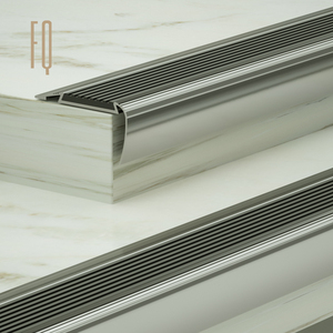 Anti kayma kauçuk alüminyum merdiven burun adım Metal porselen kenar merdiven <span class=keywords><strong>Nosing</strong></span> alüminyum merdiven burun - Product Image 2