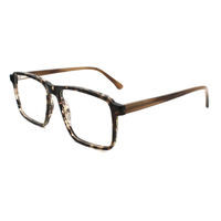 Lunettes pour les yeux en acétate de style classique moderne monture complète carrée anti-lumière bleue lunettes à monture optique pour unisexe