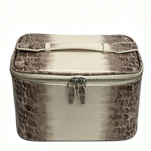 Durable Wholesale Women Toiletry Bag Crocodile Pattern <b>Makeup</b> Bag High Grade Cosmetic Bag Crocodile Skin Travel Bag - Product Image 4