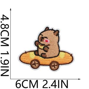 Nouvel arrivage : Patch brodé thermocollant mignon Capybara pour la décoration de T-shirts, sweats à capuche et chapeaux - Product Image 5