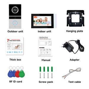 A73 Bán Chạy nhất thiết kế tuya 4 dây cửa Intercom IP65 máy ảnh không thấm nước 7 inch biệt thự Video hệ thống intercom video chuông cửa - Product Image 5