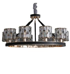 American Style Luxury Round Circle Smoke GreyCrystal Chandelier Pendant <b>Light</b> <b>for</b> <b>Living</b> <b>room</b> - Product Image 6