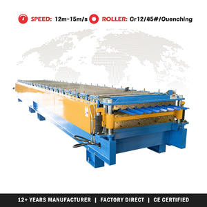 이중층 지붕 타일 제조기 PV4&PV5 트라페조이드 롤 성형기 펌프 포함 CE ISO 인증 - Product Image 1