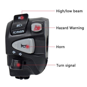 7/8 "22mm <span class=keywords><strong>moto</strong></span> ATV guidon commutateurs de commande phare antibrouillard lumière <span class=keywords><strong>clignotant</strong></span> klaxon bouton de commutation avec <span class=keywords><strong>faisceau</strong></span> de câblage - Product Image 3