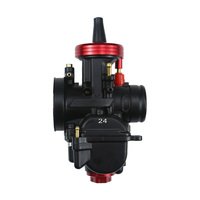Carburateur de moto de haute qualité en matériau CNC noir et rouge PWK 24 26 28 30 32 34 MM Hon Da Mi Kuni Ya Maha Kei Hin