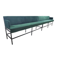 Sièges d'angle Banquette à cadre en bois de qualité commerciale avec coussin de siège en tissu pour les repas sur les marchés de l'hôtellerie et de la restauration