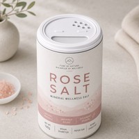 Pot à épices en papier recyclable avec couvercle doseur à pression pour l'emballage de sel rose en poudre et d'assaisonnements, logo personnalisé, vente en gros, fournisseur OEM