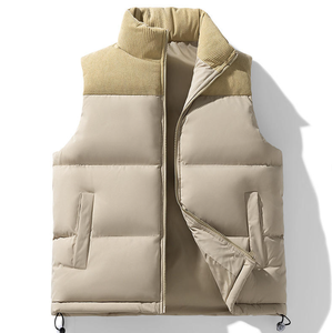<b>Men's</b> and women's casual vest with thickened solid color, <b>waterproof</b>, windproof, breathable zipper, customized double-sided wear - Product Image 6