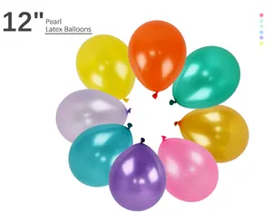 Usine En Gros Ballons 9 pouces 1.5g Décoration Pas Cher Standard Perle Métallique Ballon Macaron Pastel Ballon En Latex