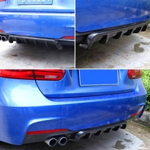 Diffuseur de pare-chocs arrière de voiture à 6 ailerons en aileron de requin, protection de lèvre de spoiler, diffuseur de châssis - Product Image 5