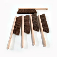 Brosse de nettoyage industrielle en poils de cheval, manche en bois, personnalisable OEM pour draps, vêtements, canapé, brosse de toilette