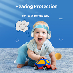 <span class=keywords><strong>Casque</strong></span> antibruit <span class=keywords><strong>pour</strong></span> bébé de 1 à 36 mois avec protection auditive et bandeau élastique réglable - Product Image 4