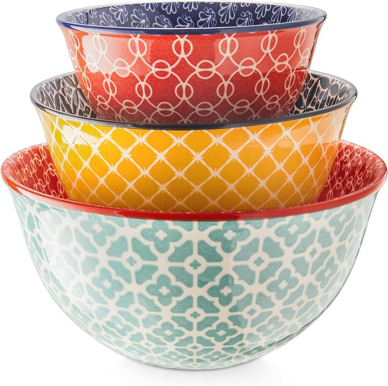 Set of 3 Ceramic Mixing Bowls