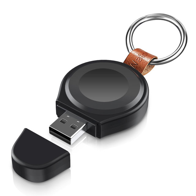 2024 Factory Price Travel Office Home Portable Mini Small 3W USB Charger Wireless Magnetic Wireless Smart Watch Charger 2m