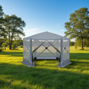 เต็นท์พับได้ขนาด 12x12 ฟุต สำหรับใช้งานกลางแจ้ง พร้อมมุ้งกันแมลง สำหรับตั้งแคมป์สามฤดู - Product Image 2