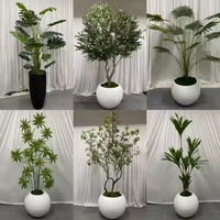 Centre de table de mariage, arbre artificiel en fleurs de cerisier, centre de table blanc en cerisier pour la décoration de table de fête de mariage