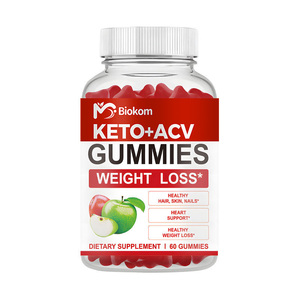 Quemador de grasa personalizado Suplementos adelgazantes Gummy Pérdida de peso Barriga plana Vinagre de sidra de manzana orgánico Gomitas Super KETO ACV Gummy - Product Image 1