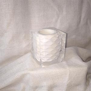 Modern Minimalist Acrylic Embedded Vase Geometric Shape Resin Process <b>Tabletop</b> Decoration Ornament - Product Image 4