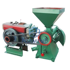 Máquina de moagem comercial combinada ln632, venda quente, máquina de moagem de arroz com motor diesel
