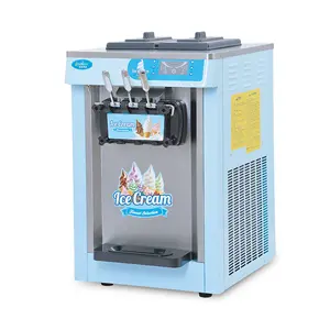 Fabricant de crème glacée commerciale en acier Inoxydable 22L fabricant de crème glacée