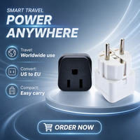 Adaptateur d'alimentation universel neuf, US EU AU 3/2 broches, type B, prise Euro, sortie AC, certifié CE, téléphone portable, ABS+copper