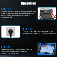 Lancol 12V chargeurs de batterie de voiture et de moto réparation de batterie au lithium et vérification de la connexion du véhicule avec prise