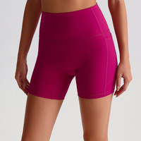 Shorts de sport taille haute à séchage rapide, 32 couleurs personnalisables, avec poches, effet push-up, anti-transpiration, style legging de yoga