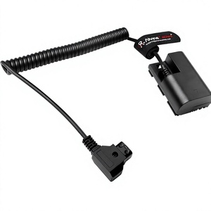 Cavo Alimentazione a Spirale Alvin's Cables D-tap a Batteria Fittizia LP-E6P per Fotocamere <span class=keywords><strong>Canon</strong></span> EOS R5 Mark II/ R5/ R6 Mark II/ R6/ R7/ R - Product Image 1