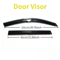 Para Toyota RAV4 2006-2012, visera de ventana de 4 puertas, protector solar y de lluvia, deflectores de ventilación.
