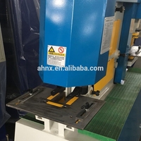 Machine de découpe de métal d'angle de poinçonnage et de cisaillement combinée ferronnier hydraulique multifonctionnel série Q35Y