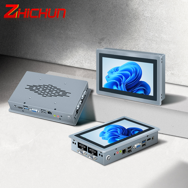 Zhichun Touch Screen Monitor LCD HD Aluminum Panel 7 Inch 8/15/19 Touch PC Display Embedded Wall Mount Industrial Touch Monitor