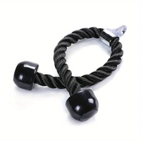 Accesorio de Cuerda para Tríceps con Mosquetón para Sistema de Poleas de Gimnasio, Entrenador de Bíceps y Tríceps para Polea de Tracción, Accesorios de Equipo de Fitness