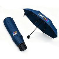 Promotion d'usine : Parapluie de voyage pliable coupe-vent, parapluies publicitaires pour adultes, parapluie personnalisé avec impression de logo