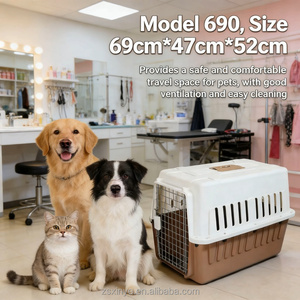 Transportadora de Mascotas Portátil Moderna, Caja de Transporte Aéreo Pequeña/Mediana 690, Ventilada y Segura para Viajes en Auto, Tren y Avión, IATA - Product Image 6