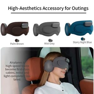 หน้ากากปิดตาอัจฉริยะ AI Bluetooth สำหรับการนอนหลับและการทำสมาธิ สีดำ เทคโนโลยีปิดกั้นแสง ปิดตาพกพาสะดวก อุปกรณ์ดูแลดวงตาเพื่อการผ่อนคลาย - Product Image 4
