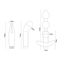 Premium USB-Aufladbares Vibrator-Set mit 10 Kraftvollen Vibrationsmodi und 3 Abnehmbaren Aufsätzen IPX7 Wasserdicht