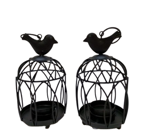 กรงนกโลหะเคลือบผงสีเขียวสำหรับใช้ในสวนลานบ้านนกที่แขวนอยู่ในสวนอุปกรณ์ตกแต่งสวน - Product Image 4